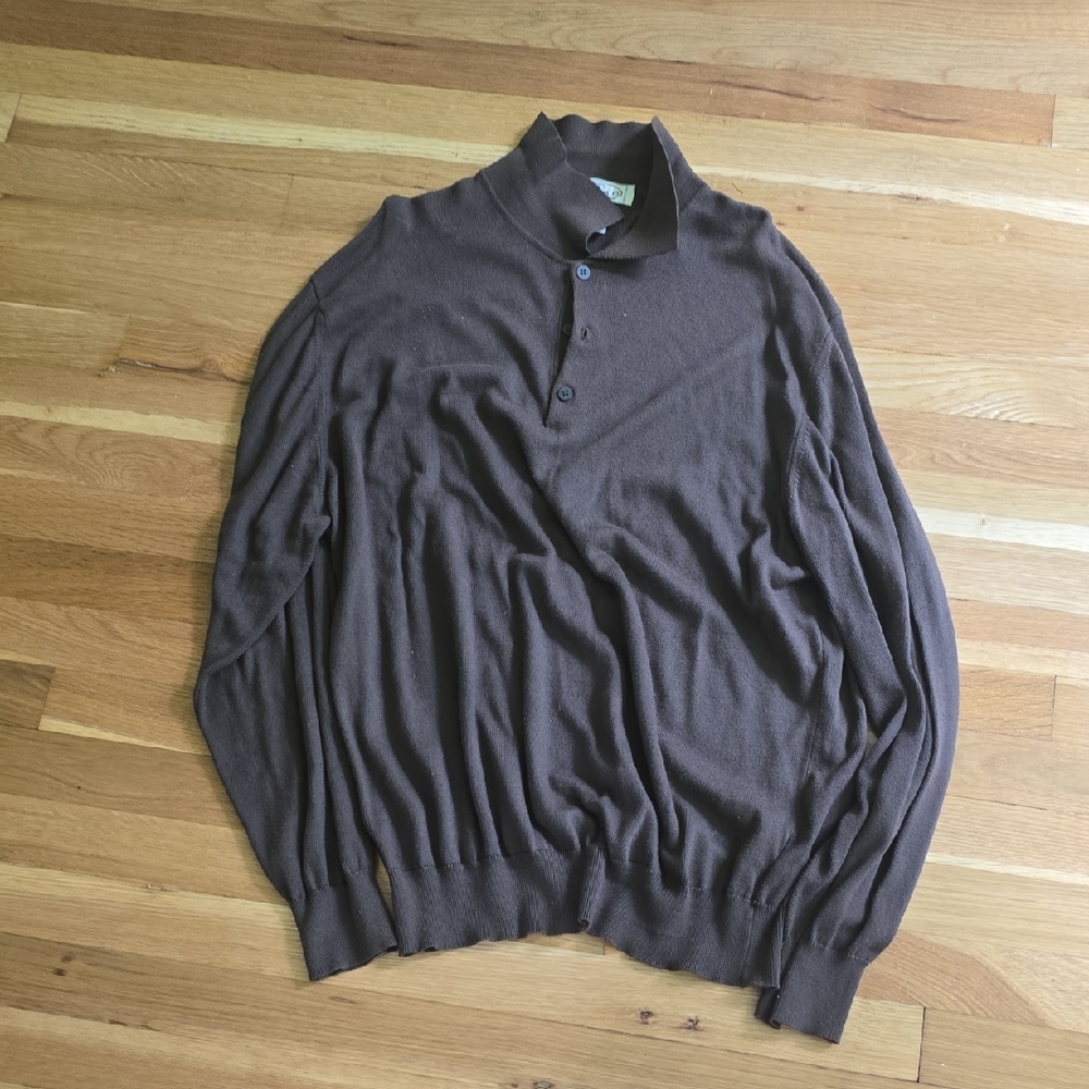 Pronto Uomo Dark Brown Turtleneck Sweater